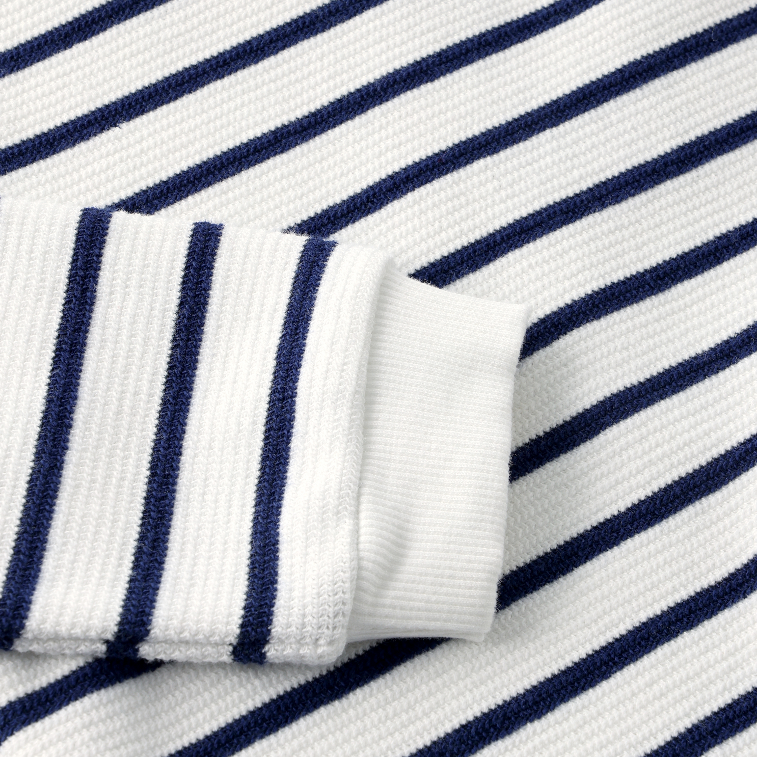 Enfant Enfant - Newborn Sweatshirt Stripe - Medieval Blue - Pearls & Swines