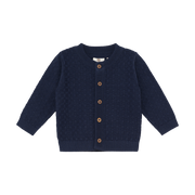Enfant Enfant - Knit Cardigan - Medieval Blue - Pearls & Swines