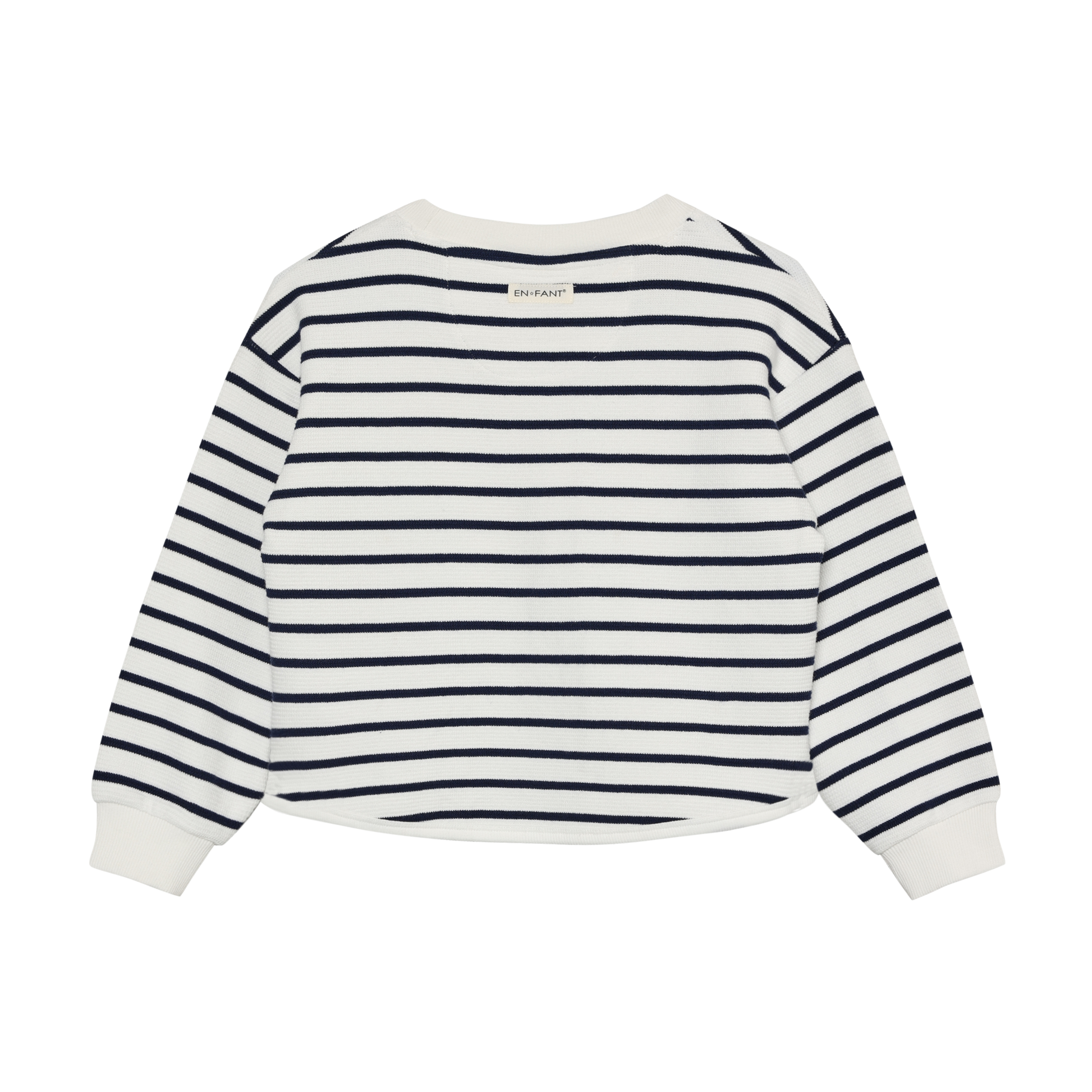 Enfant Enfant - Sweatshirt Stripe - Medieval Blue - Pearls & Swines