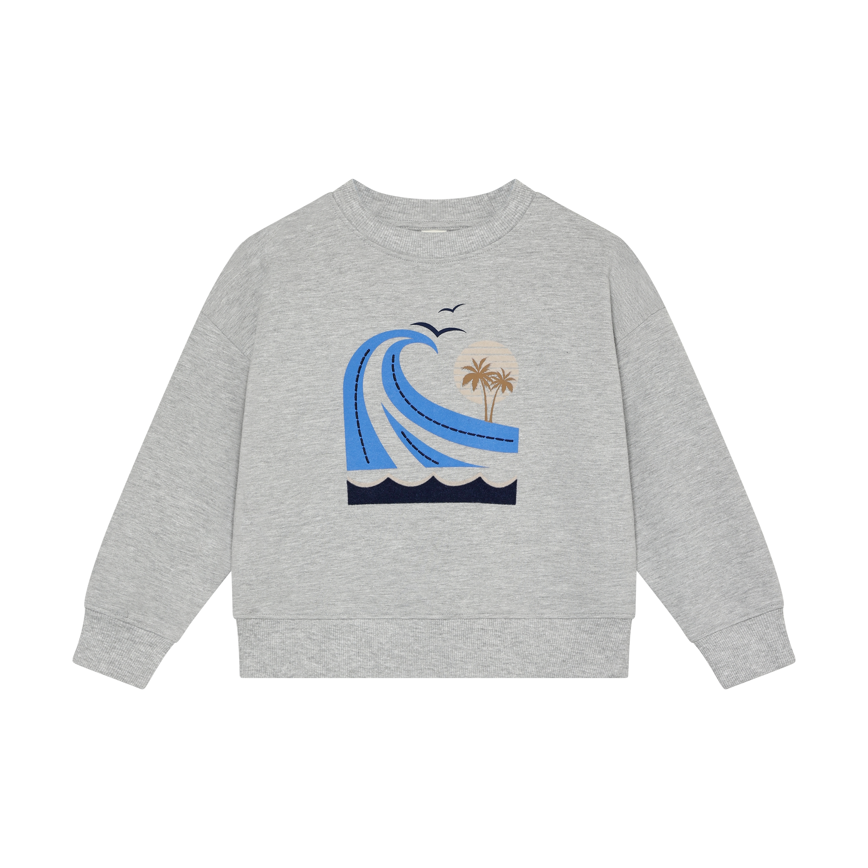 Enfant Enfant - Sweatshirt - Light Grey Melange - Pearls & Swines