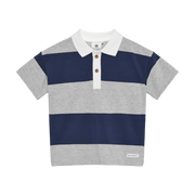 Enfant Enfant - T-shirt SS Polo - Light Grey Melange - Pearls & Swines