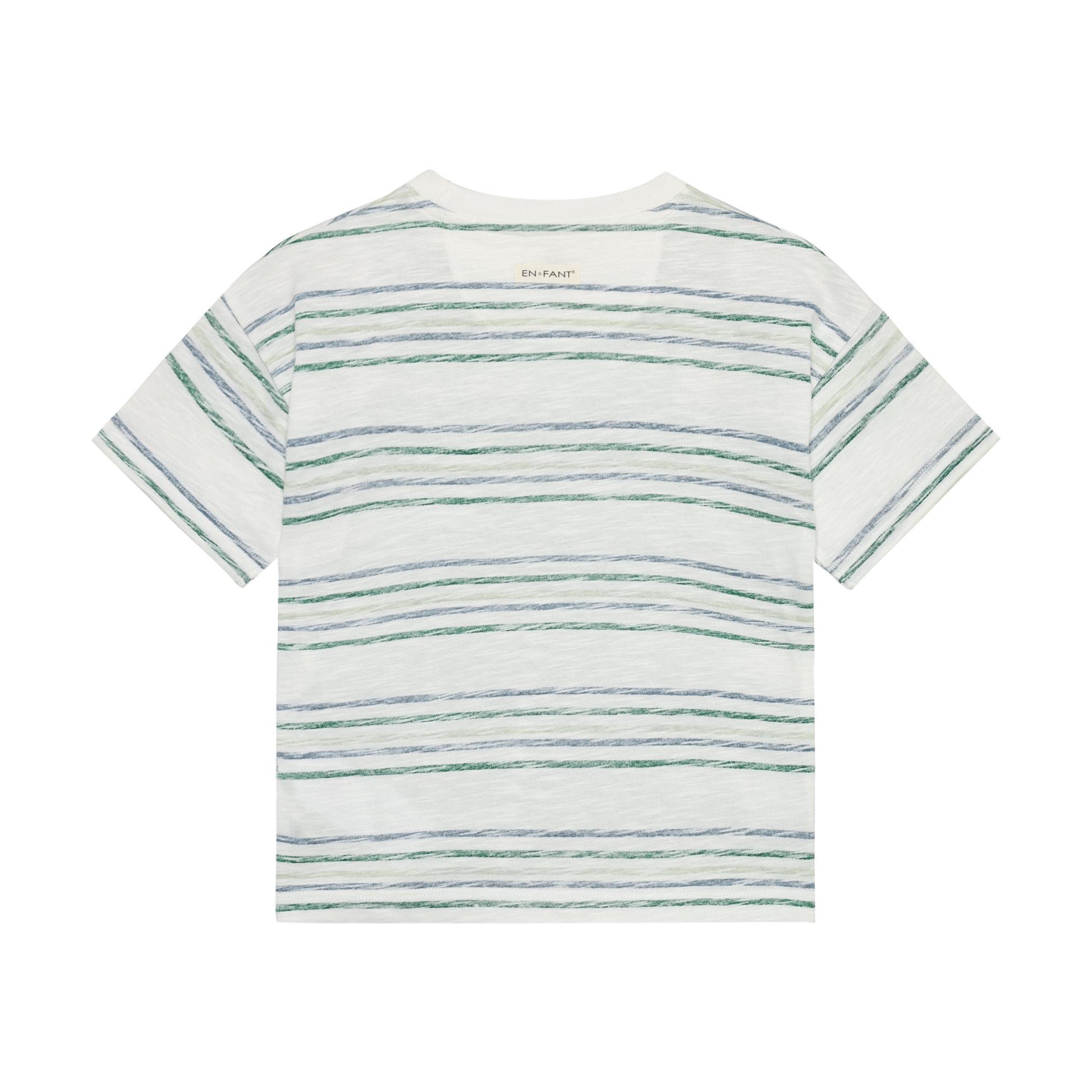 Enfant Enfant - T-shirt SS Stripe - Verdant Green - Pearls & Swines