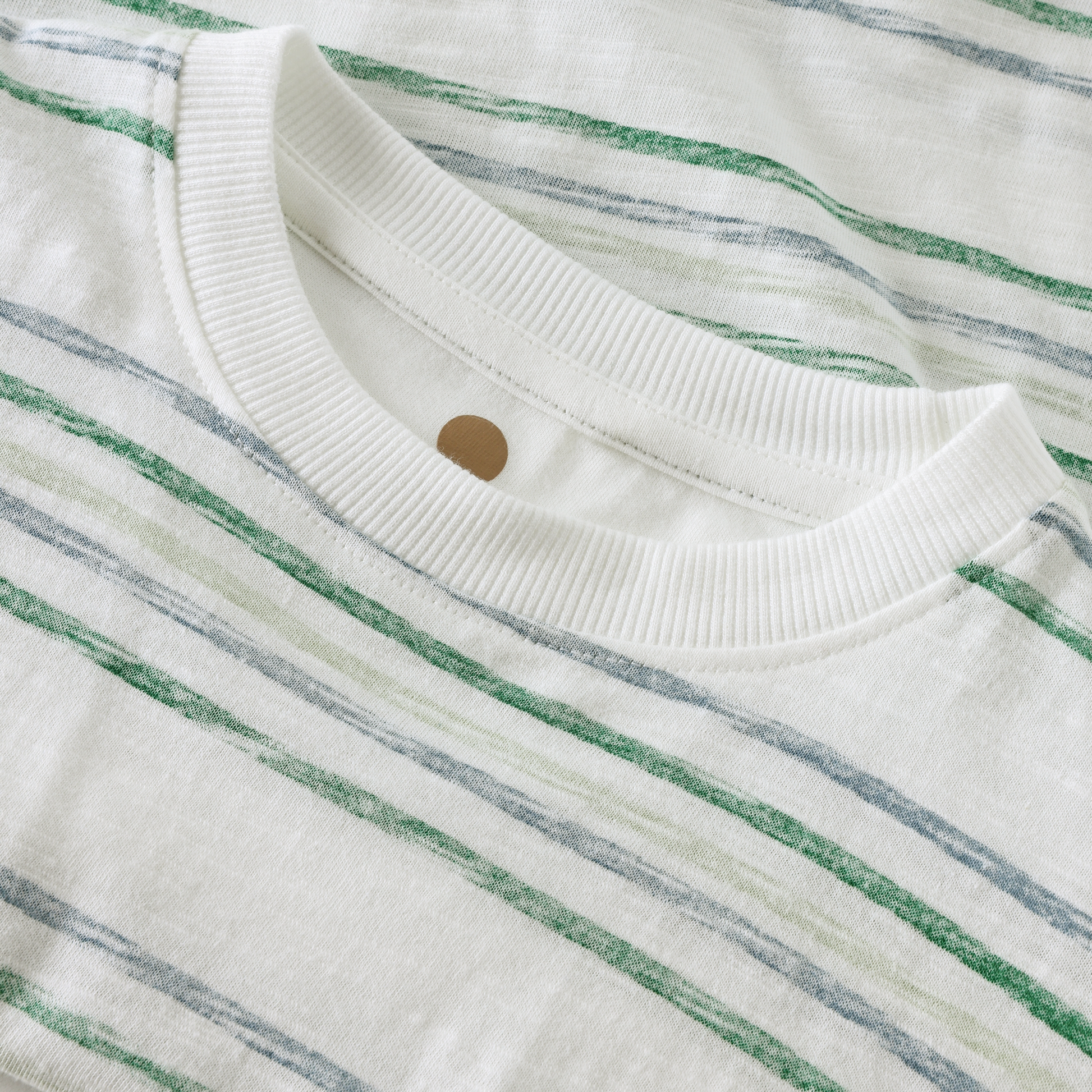 Enfant Enfant - T-shirt SS Stripe - Verdant Green - Pearls & Swines