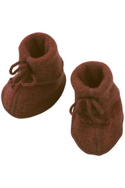 Engel Natur Engel Natur - Wool Booties - Cinnamon Melange - Pearls & Swines