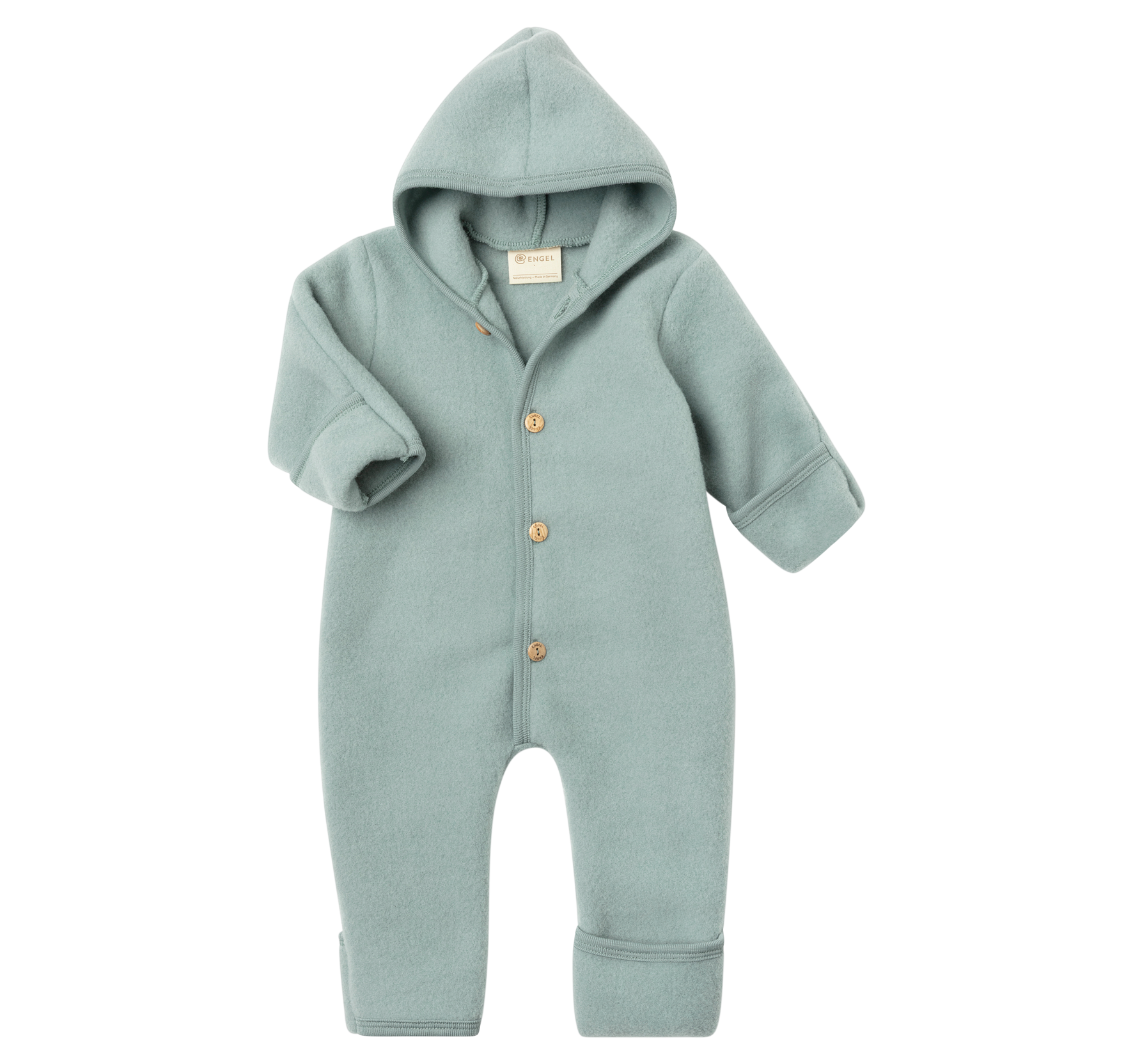 Engel Natur Engel Natur - Wool Overall - Mountain Blue Melange - Pearls & Swines