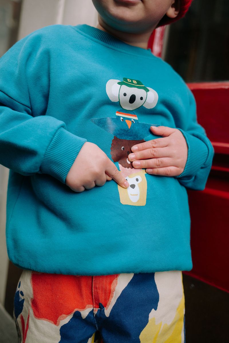 Daily Brat Daily Brat - Wobble Totem Sweater - Sage Serenity - Pearls & Swines