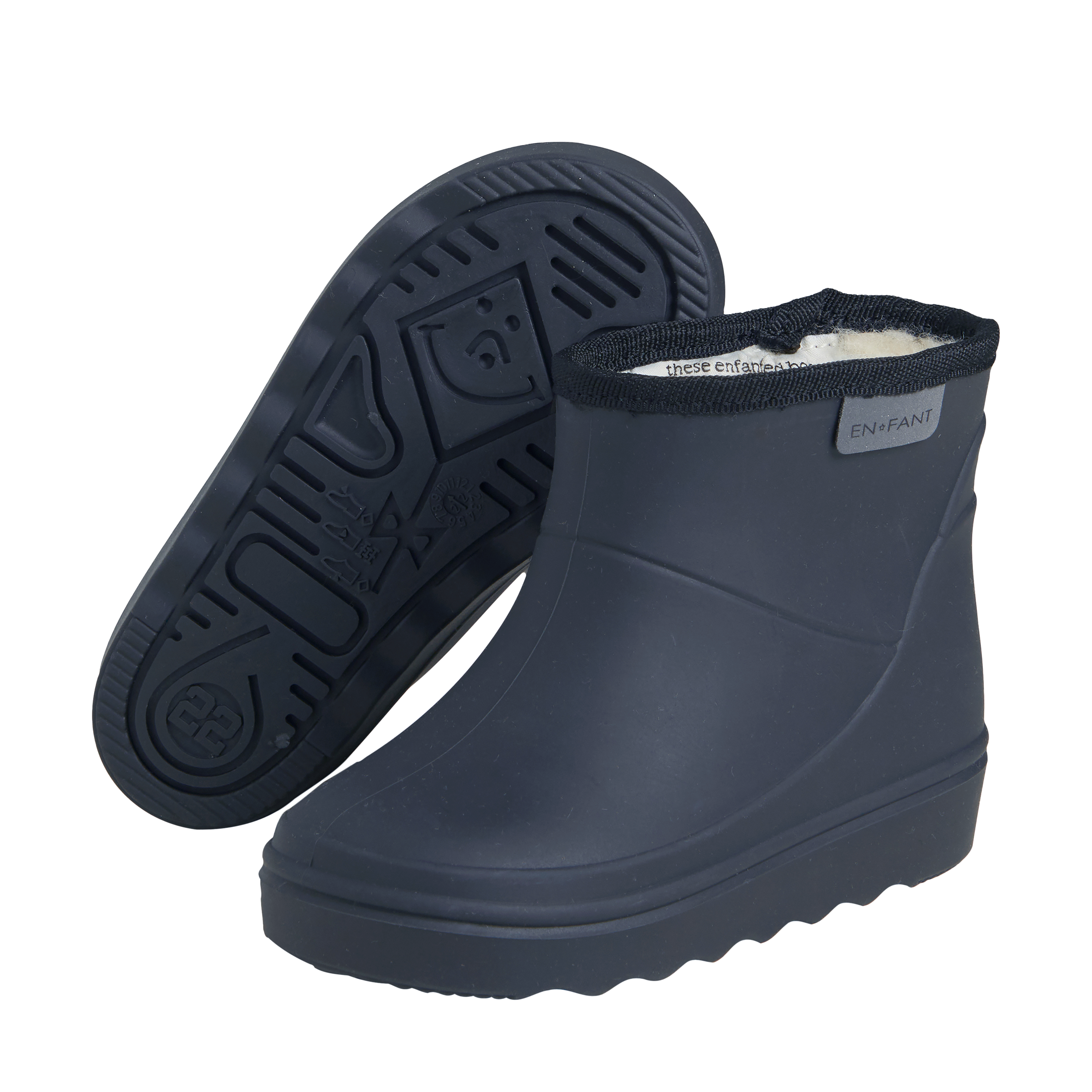 Enfant Enfant - Thermo Boot Short Solid - Blue Night - Pearls & Swines