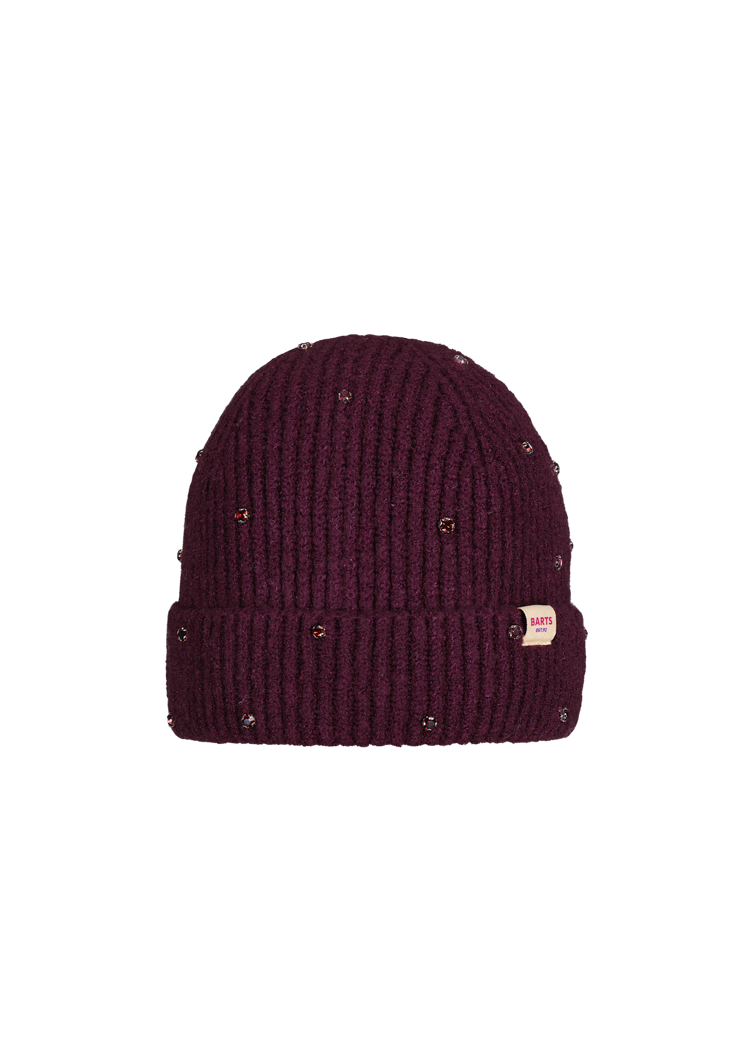 BARTS BARTS - Alenya Beanie - Aubergine - Pearls & Swines