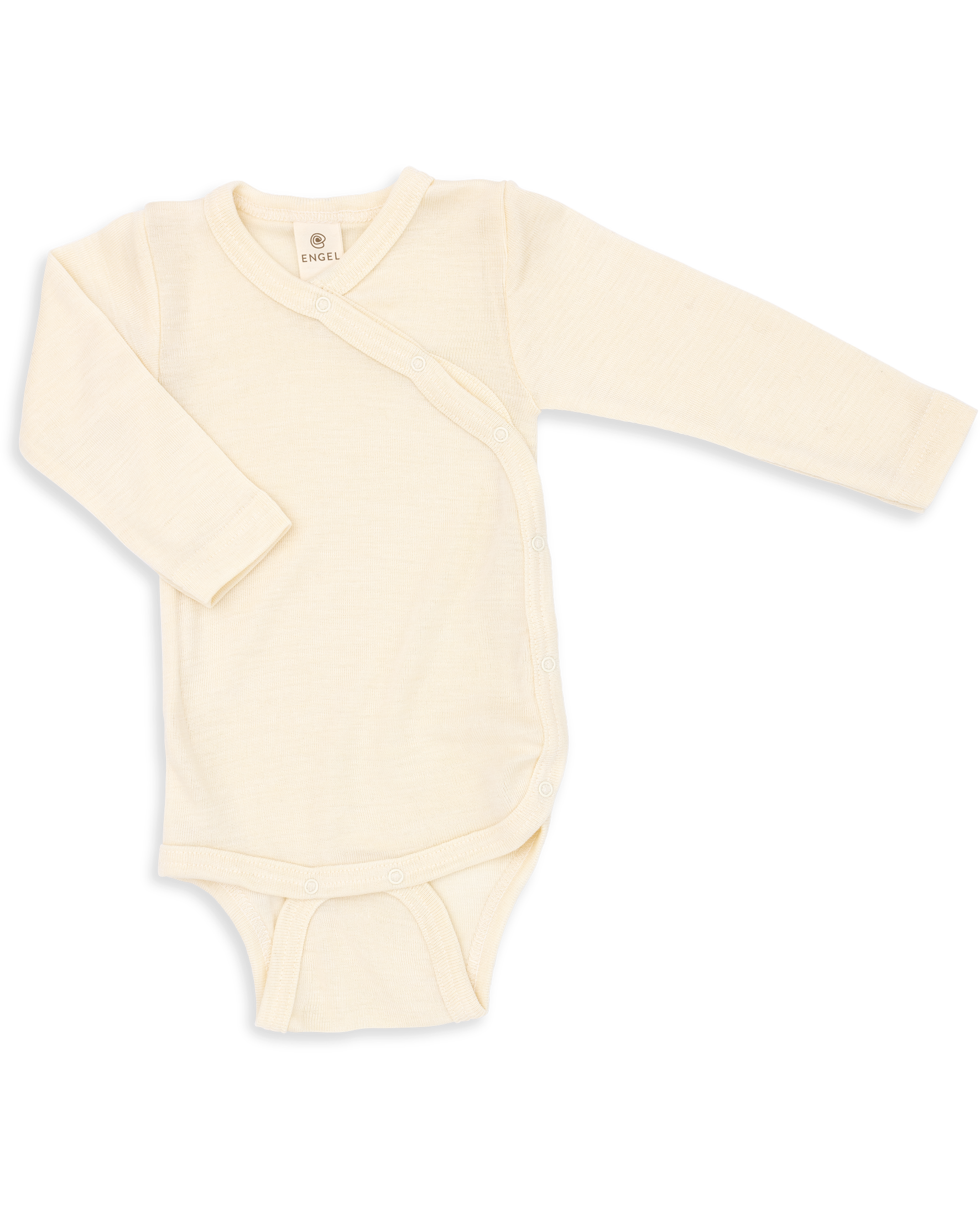 Engel Natur Engel Natur - Baby Body GOTS - Long sleeved - Natural - Pearls & Swines