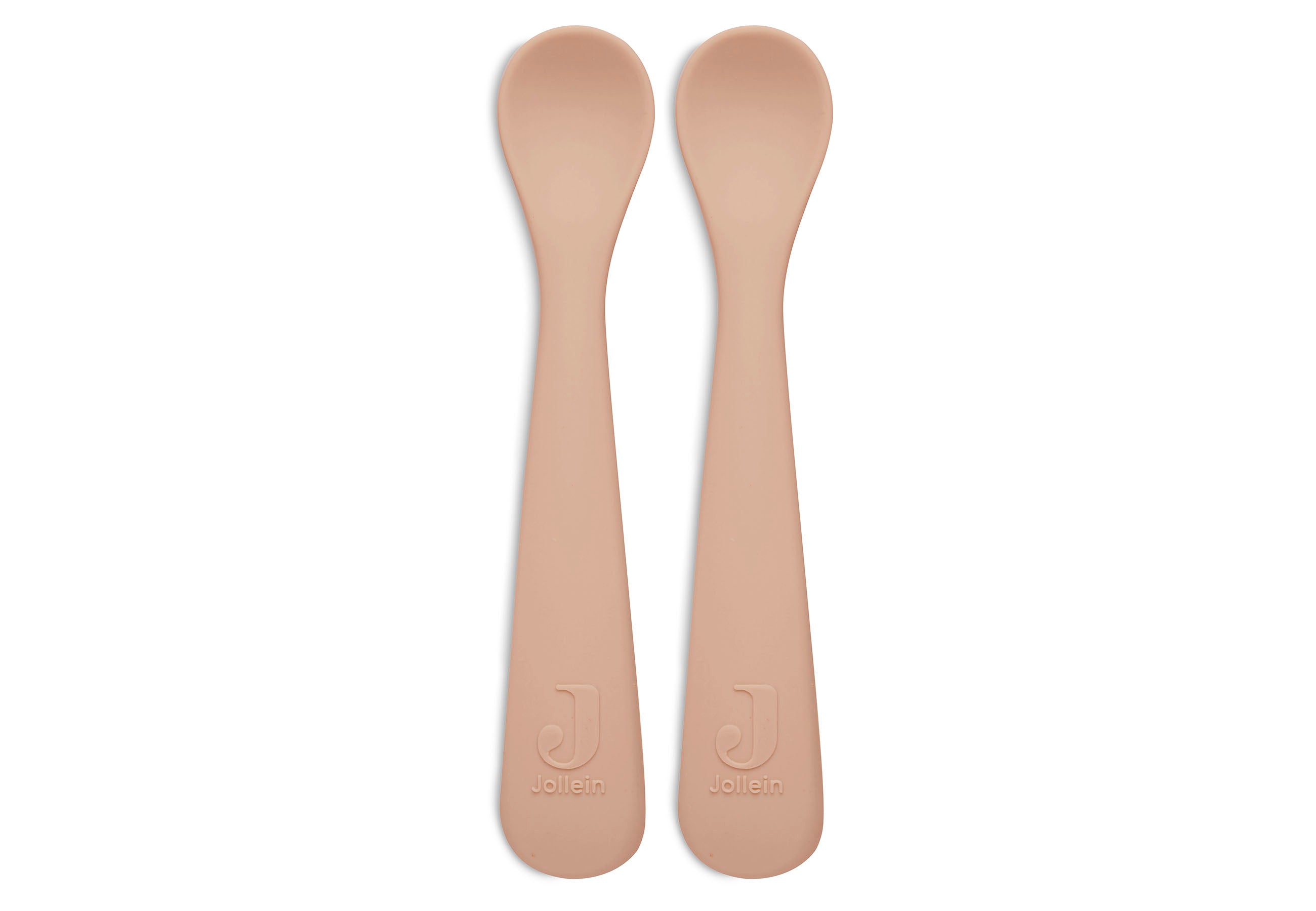 Jollein Jollein Spoon Silicone - Pale Pink (2 Pack) - Pearls & Swines