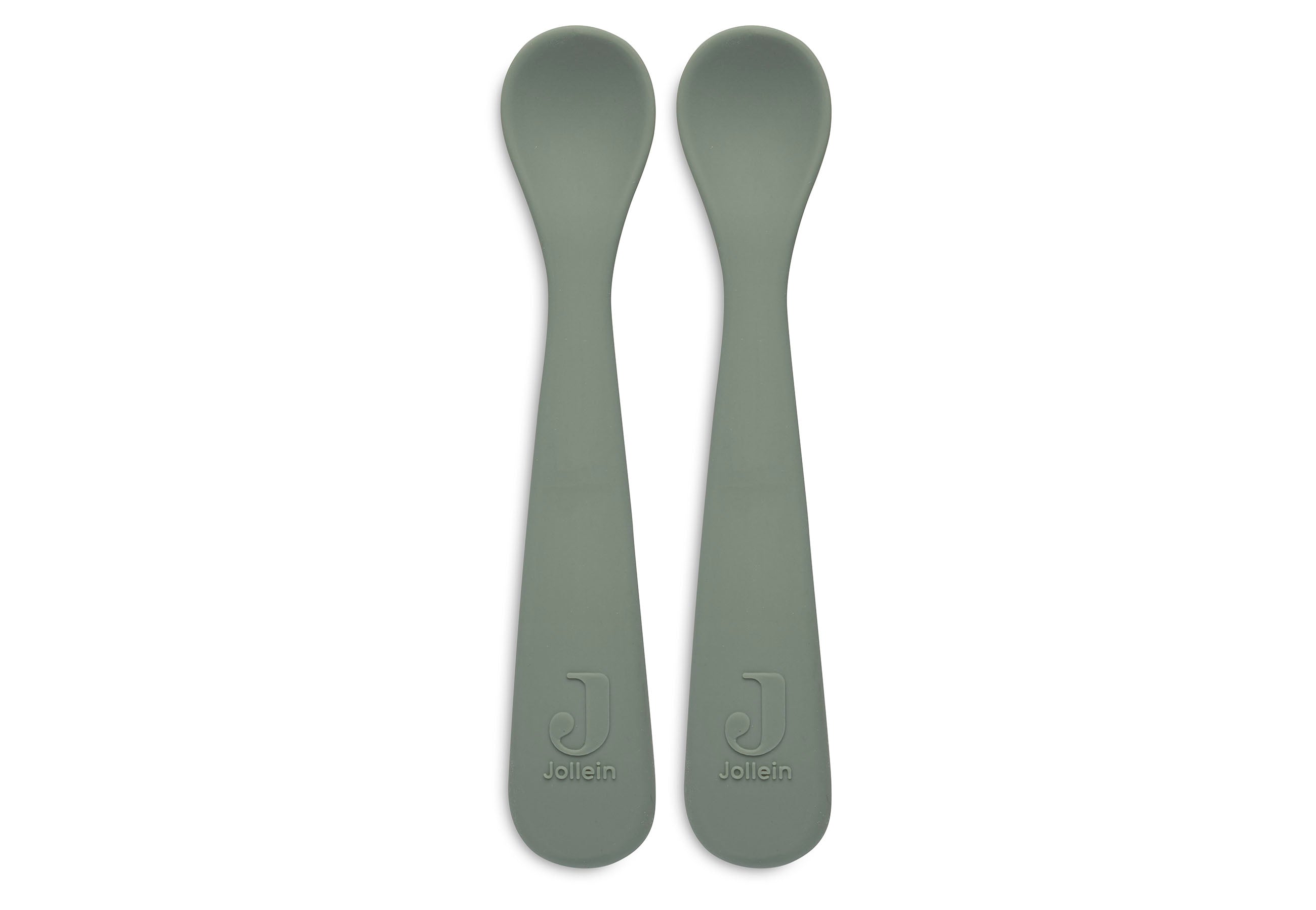 Jollein Jollein - Spoon Silicone - Ash Green (2 Pack) - Pearls & Swines
