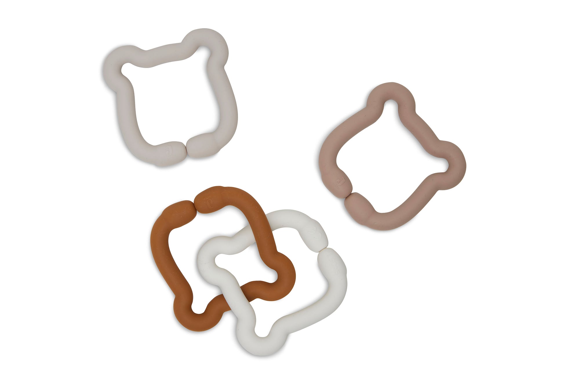 Jollein Jollein - Loops Toy Silicone - Teddy Bear - Pearls & Swines