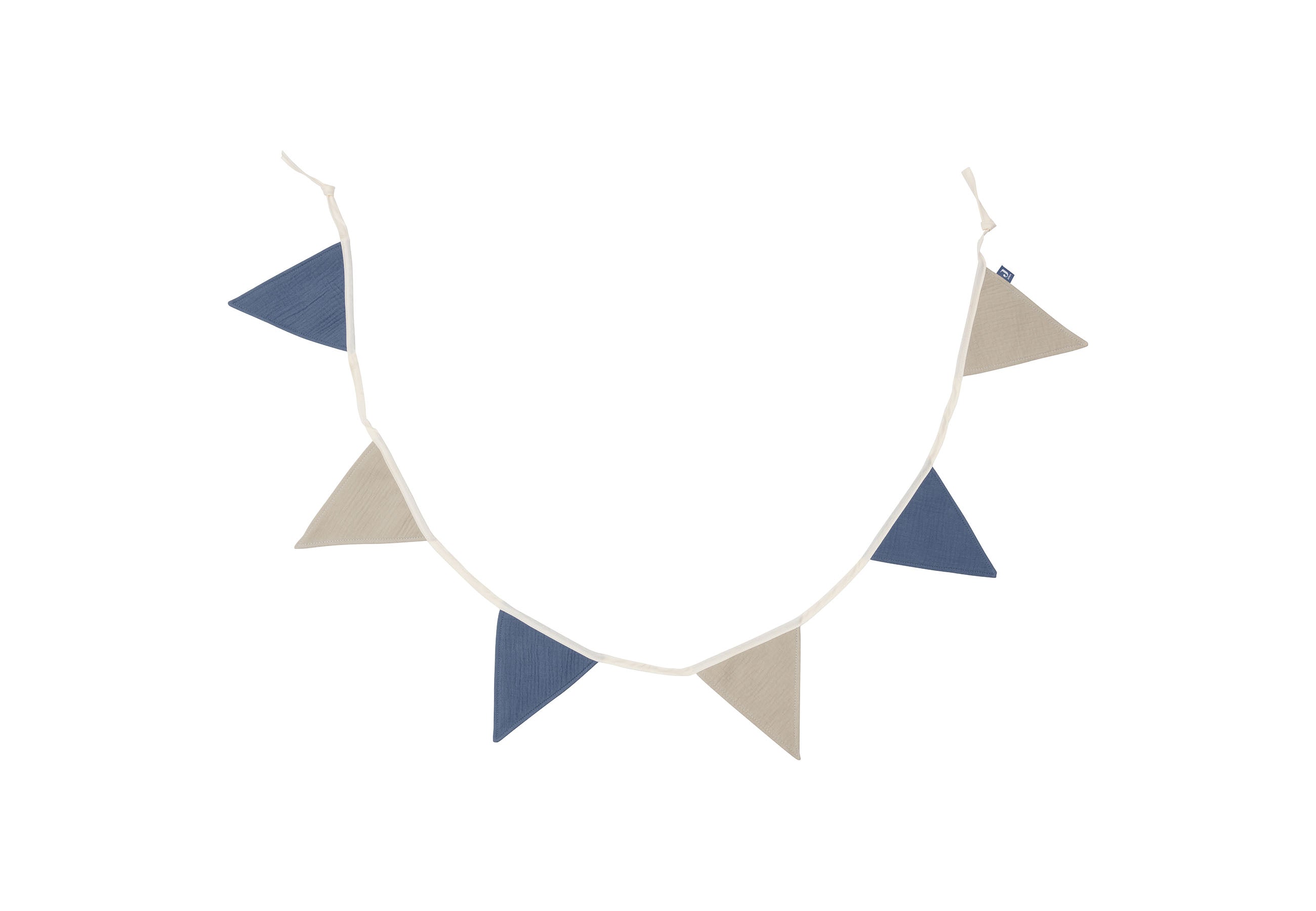 Jollein Jollein - Flag line - Jeans blue/olive green - Pearls & Swines