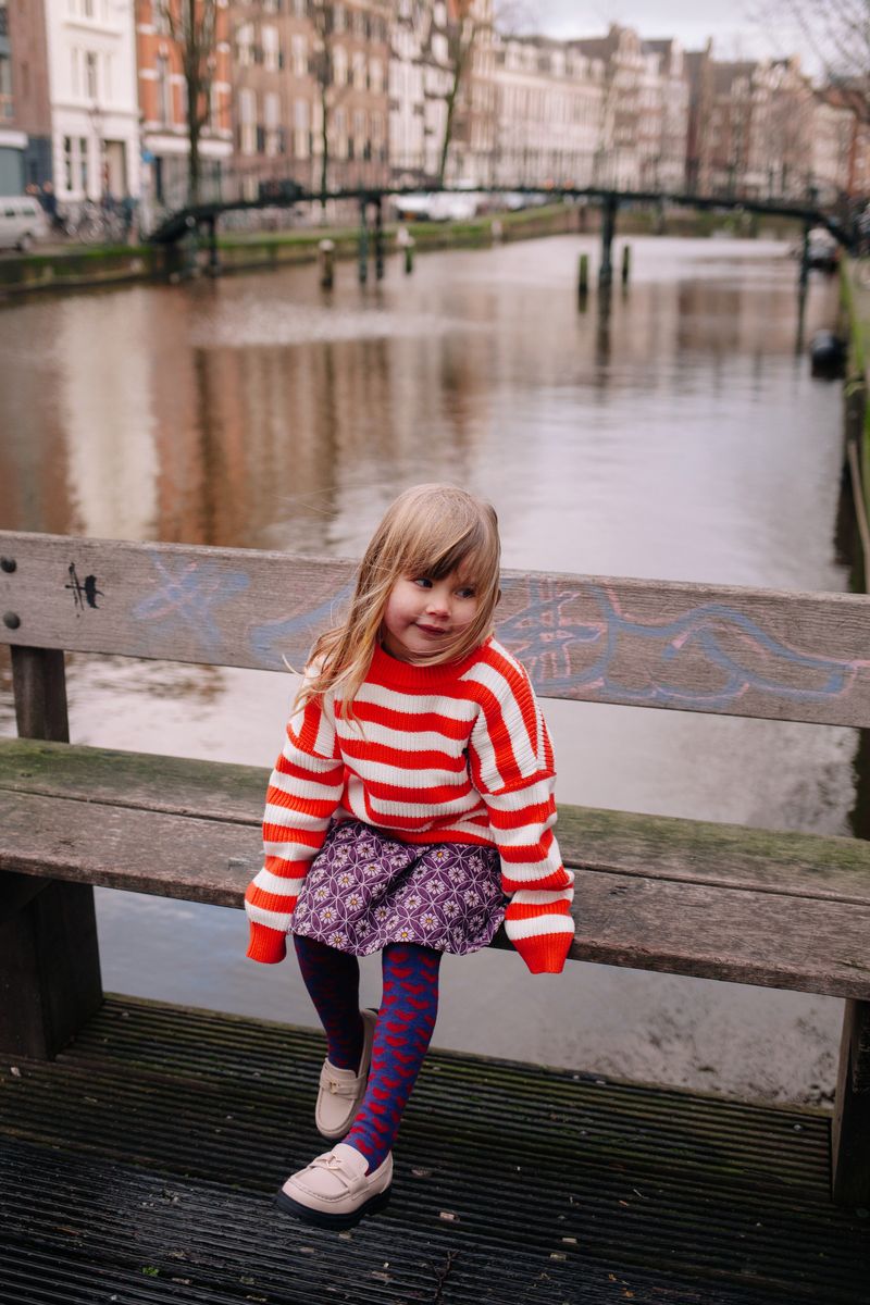 Daily Brat Daily Brat - Pinquin Knitted Sweater - Pearls & Swines