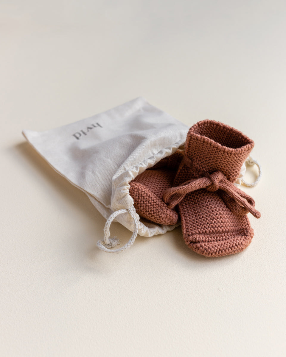 Hvid Hvid - Booties - Brick - Pearls & Swines