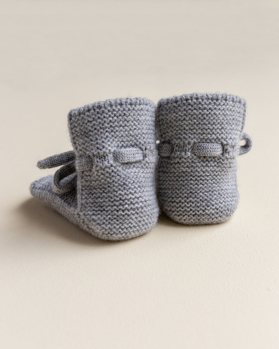 Hvid Hvid - Booties - Grey Melange - Pearls & Swines