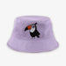 Beach &amp; Bandits Beach & Bandits Reversible Bucket Hat Purple Shade - Pearls & Swines