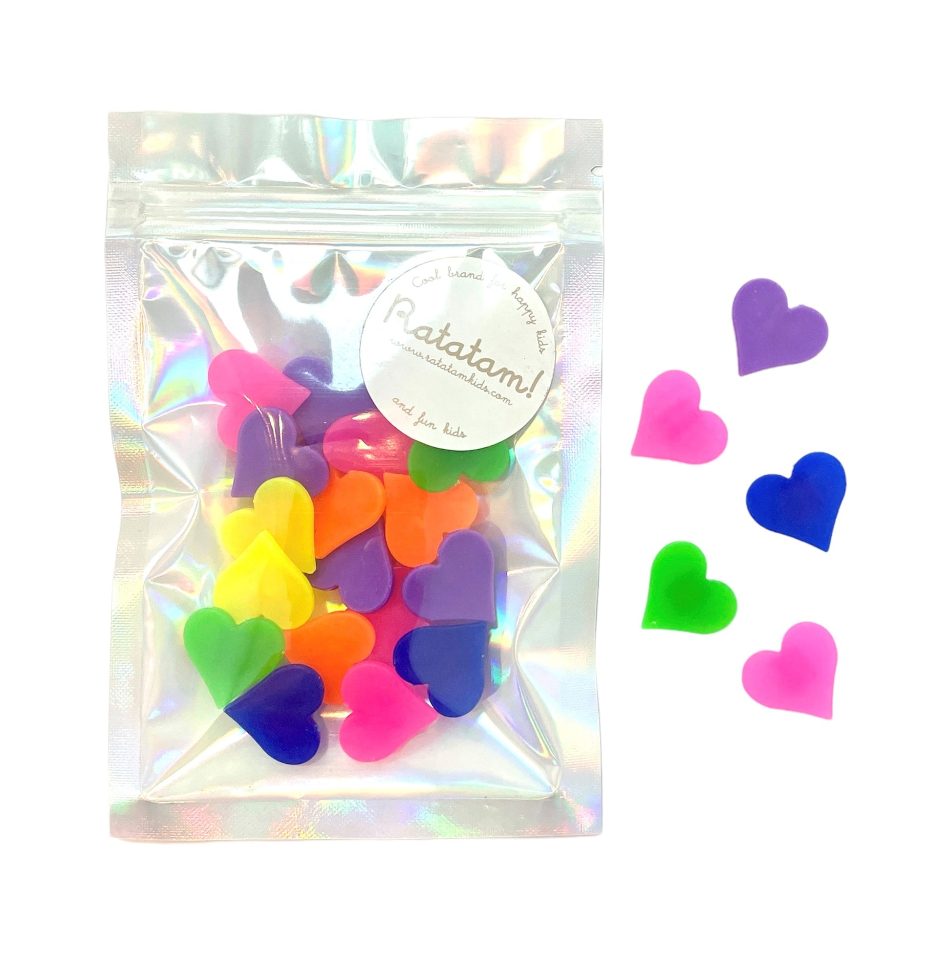 Ratatam Ratatam Bicycle Wheel Clips - Hearts - Pearls & Swines