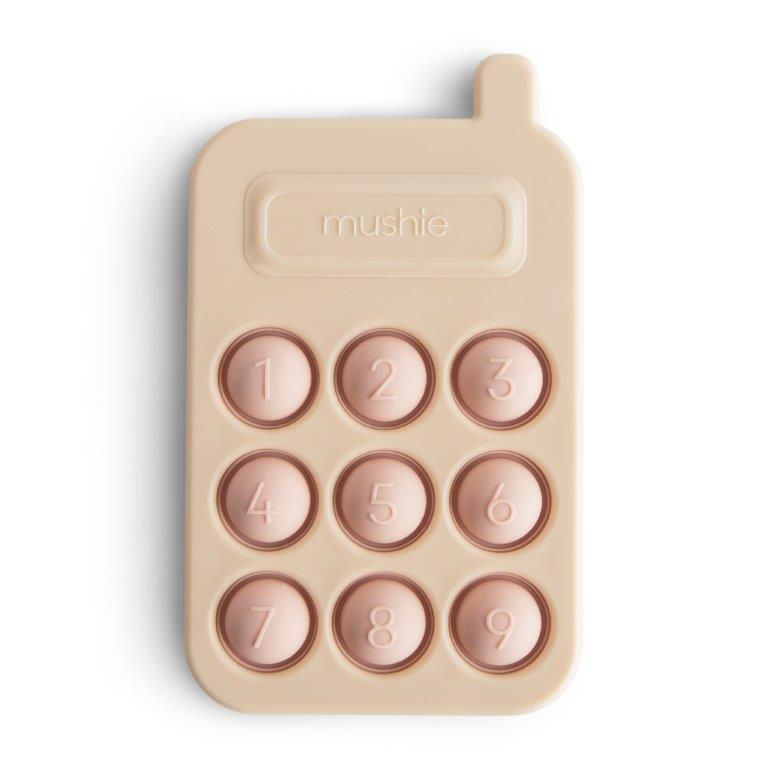 Mushie Mushie Press Toy Cellphone - Blush - Pearls & Swines