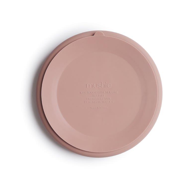 Mushie Mushie Silicone Suction Plate - Blush - Pearls & Swines