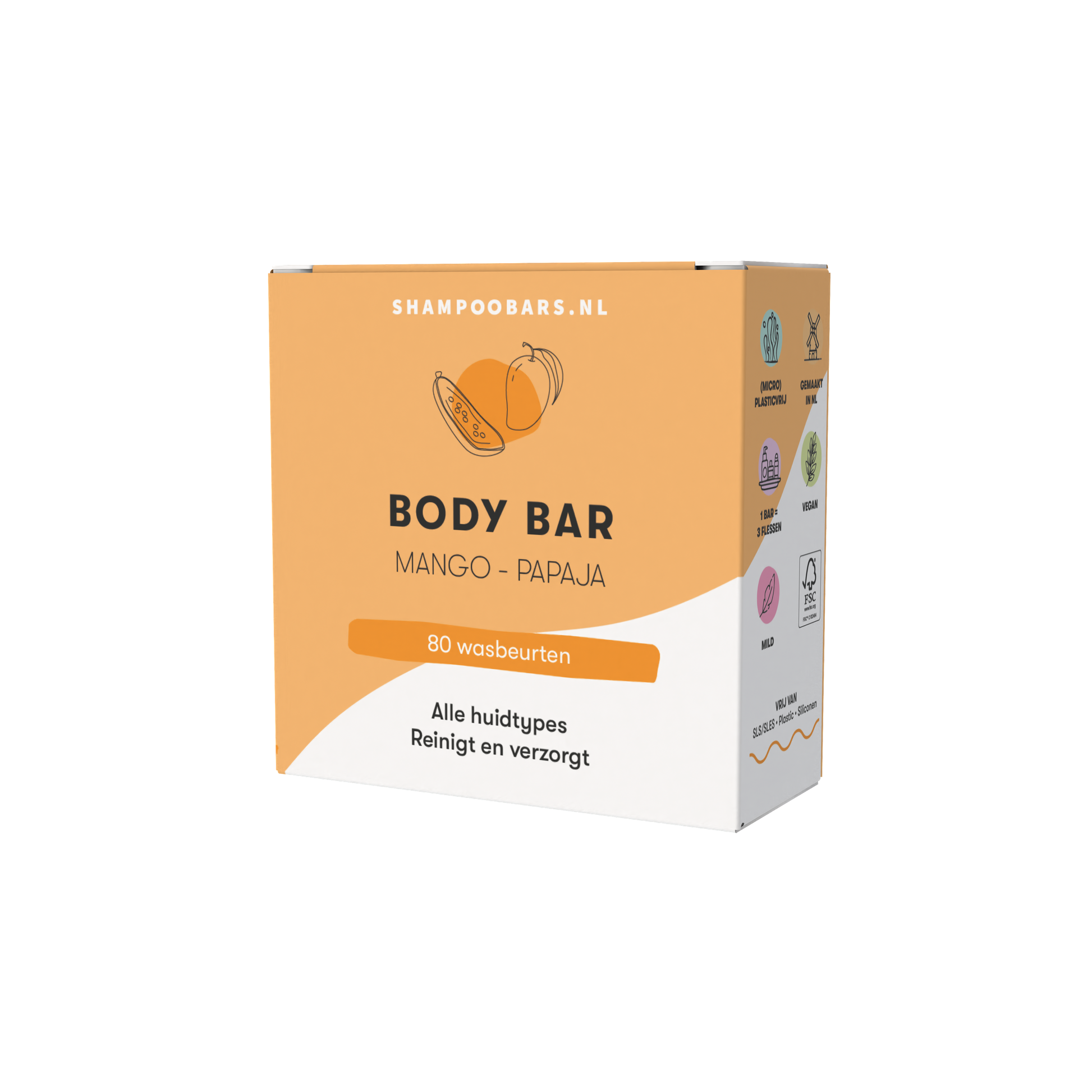 Shampoobars Shampoobars - Body Bar - Mango Papaya - Pearls & Swines