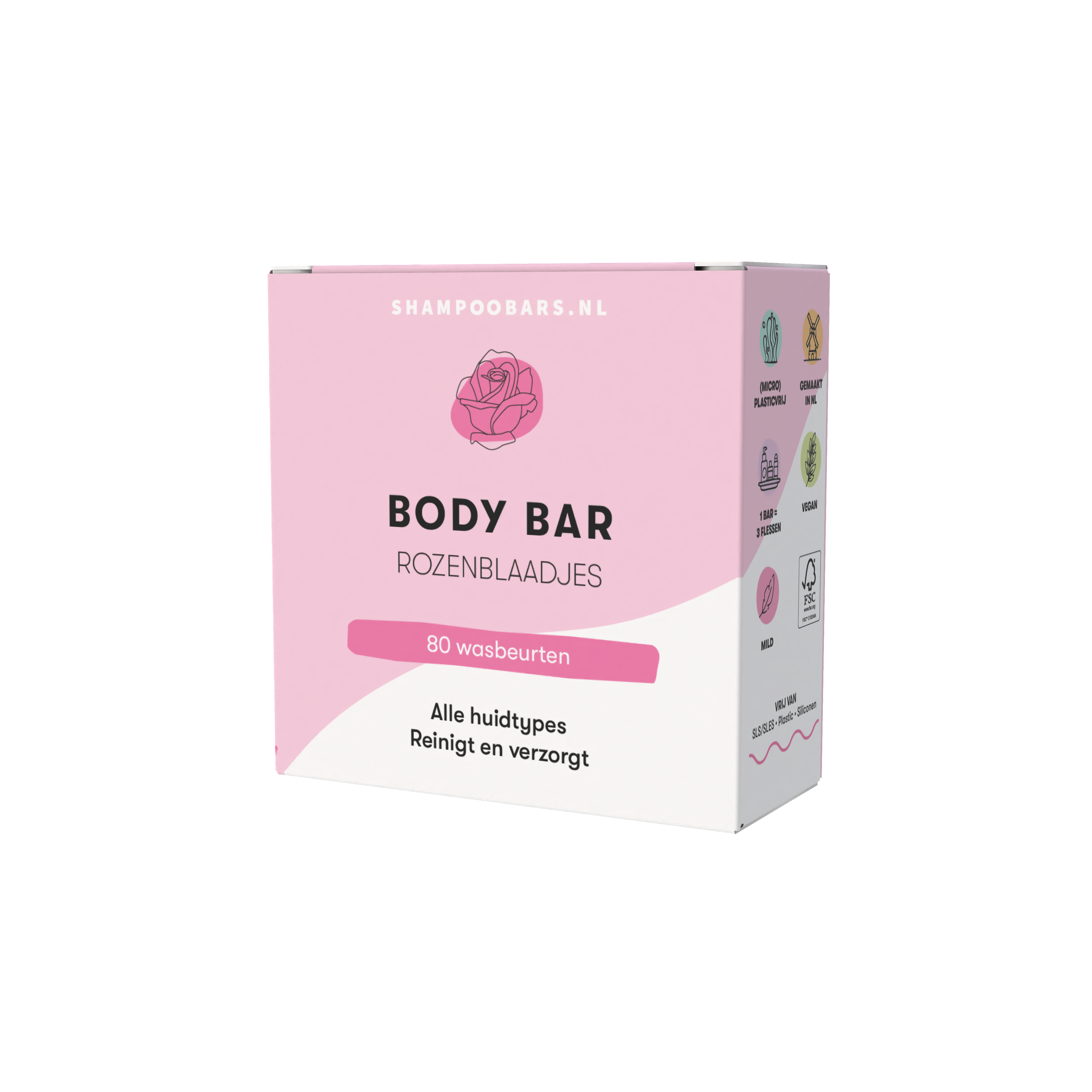 Shampoobars Shampoobars - Body Bar - Rozenblaadjes - Pearls & Swines