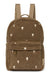 Pearls & Swines Studio Noos - Teddy Midi Backpack with Front Pocket - Brown Hearts - Pearls & Swines