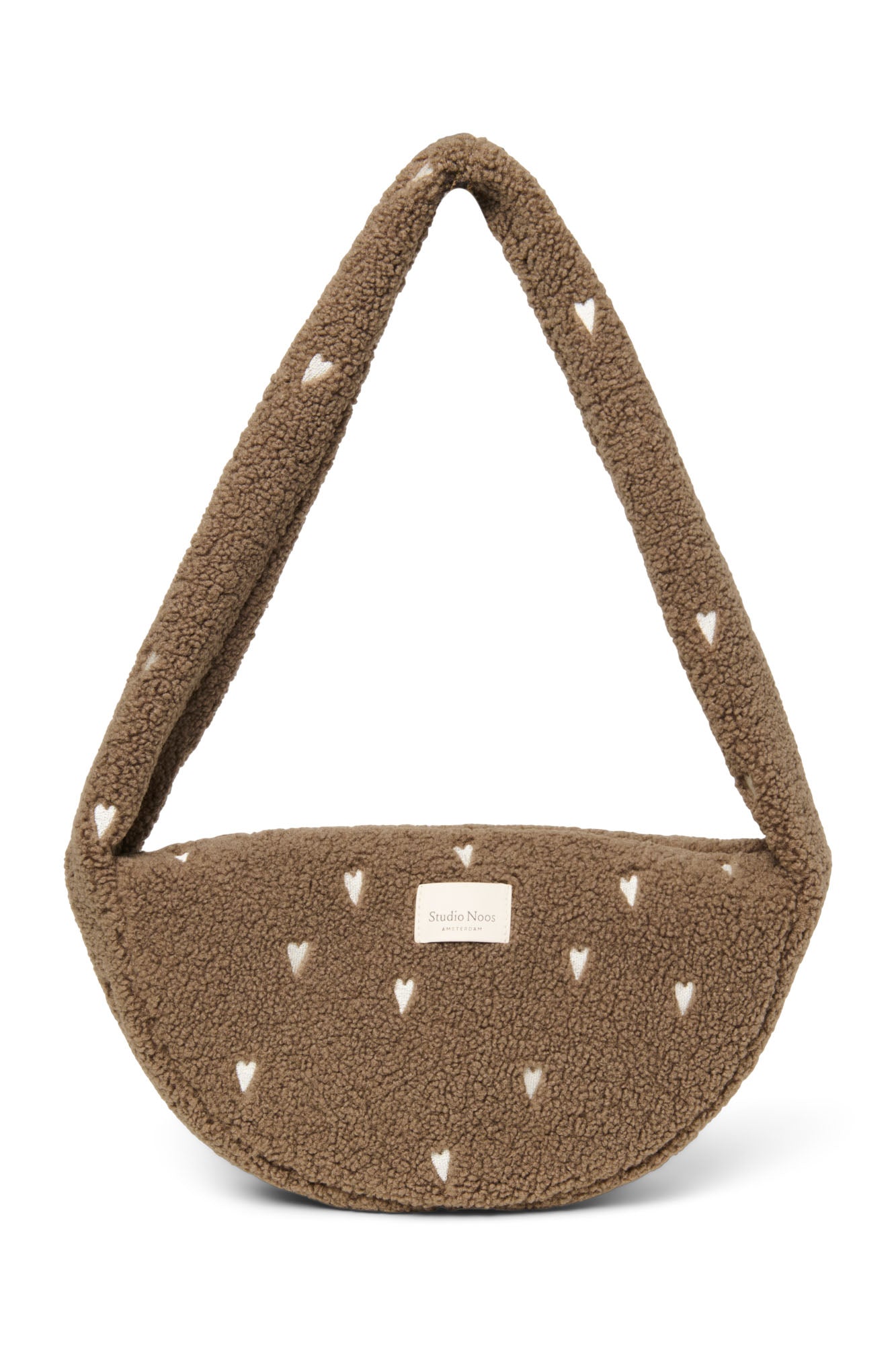 Pearls & Swines Studio Noos - Teddy Mini Cross Body Bag - Brown Hearts - Pearls & Swines