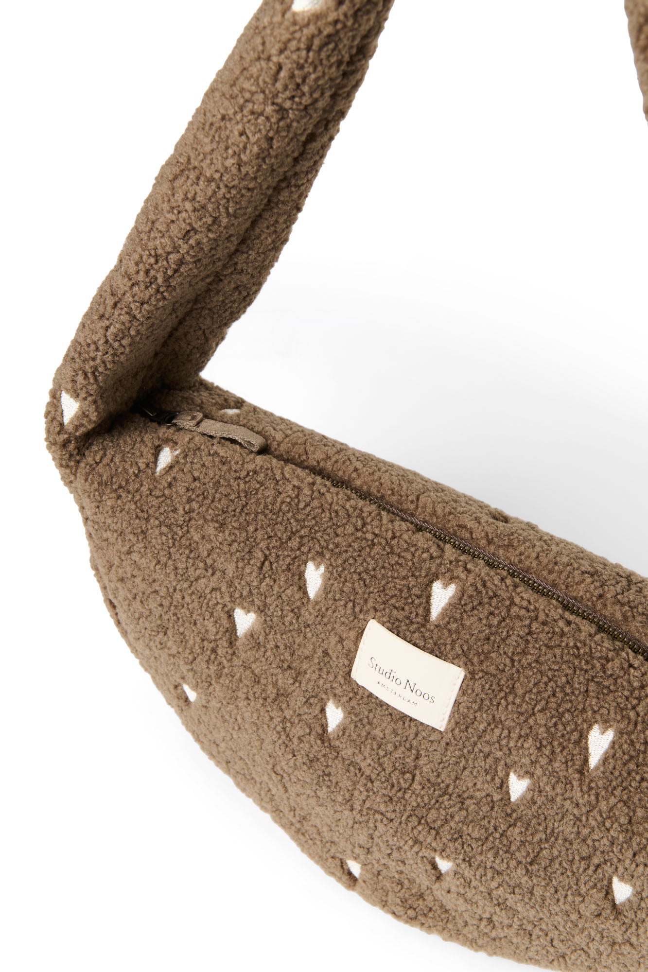 Pearls & Swines Studio Noos - Teddy Mini Cross Body Bag - Brown Hearts - Pearls & Swines