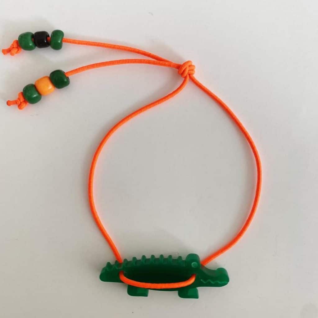 Bymelo Bymelo - Bracelet - Orange Croco - Pearls & Swines