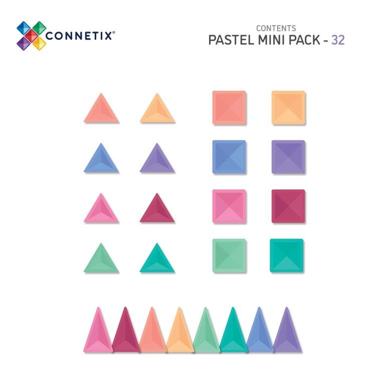 Connetix Tiles Connetix Tiles Pastel Mini Pack 32 pc - Pearls & Swines