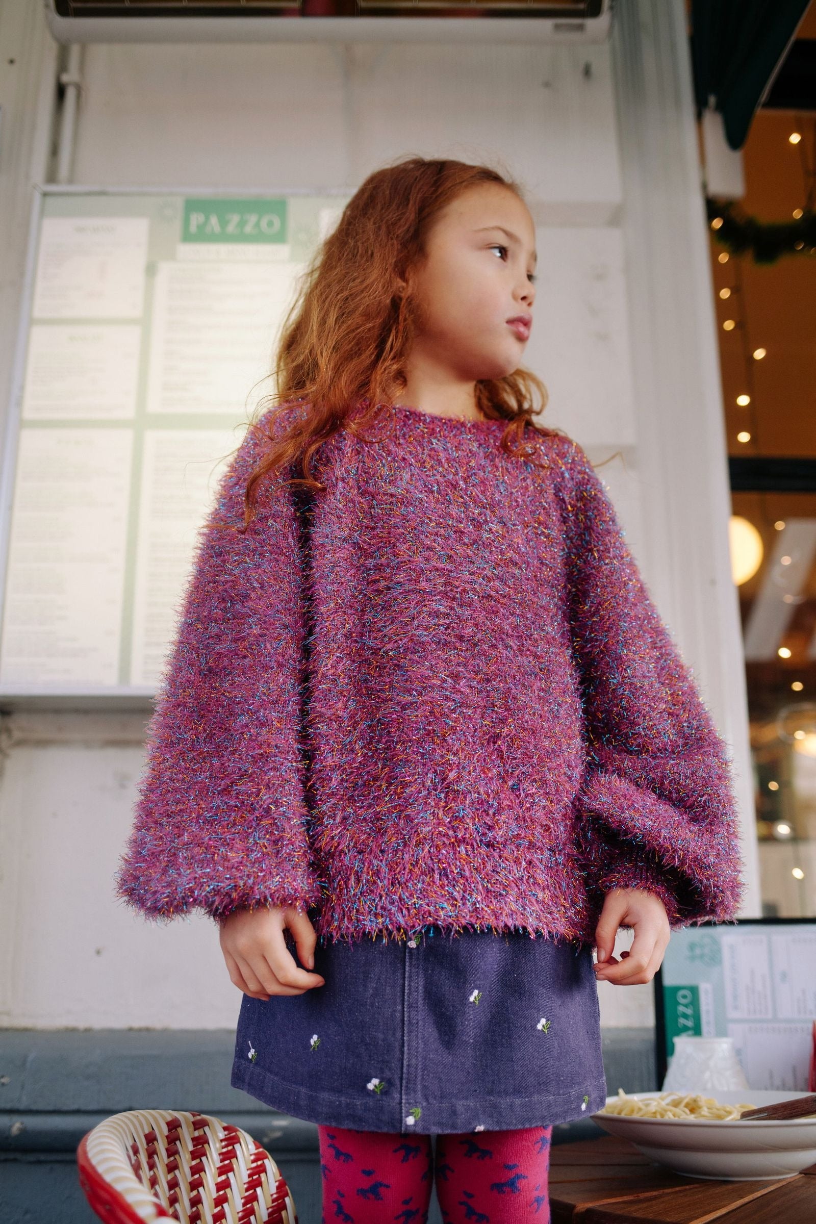 Daily Brat Daily Brat - Stardazzle Glitter Sweater - Rainbow - Pearls & Swines