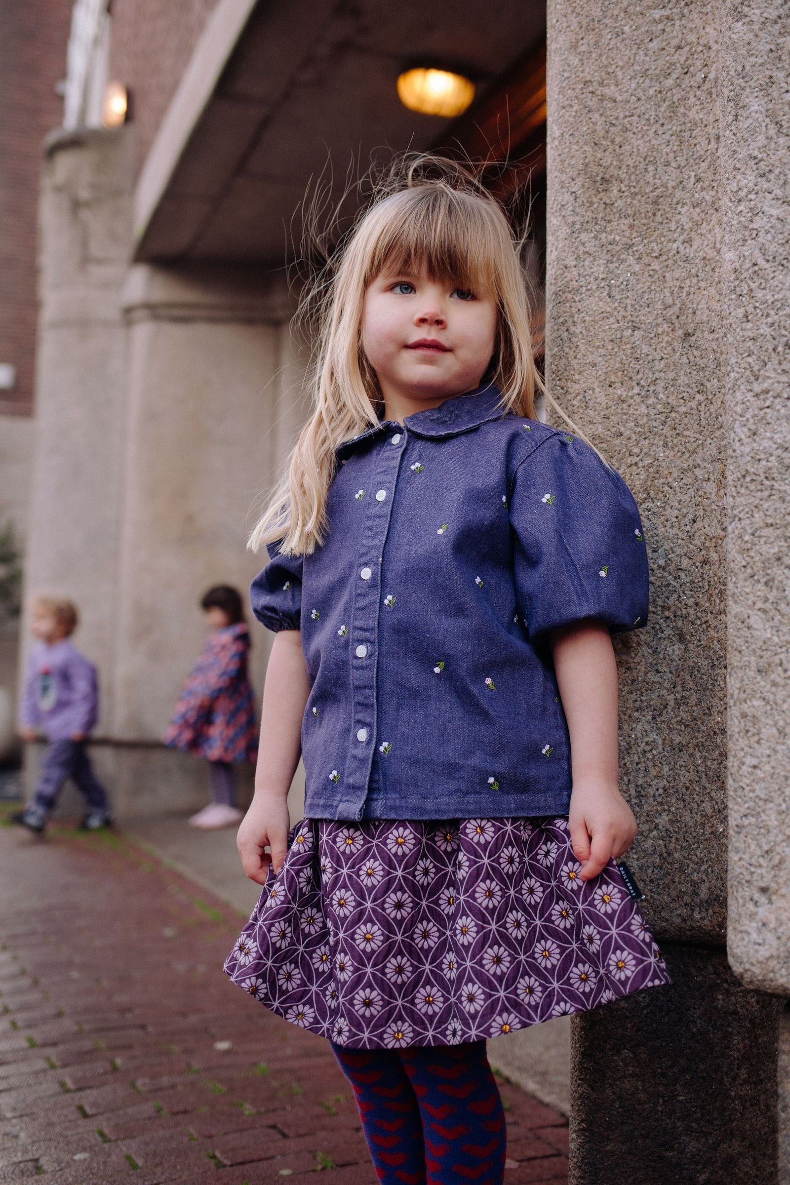 Daily Brat Daily Brat - Brilliant Bloom Skirt - Glittery Flower - Pearls & Swines