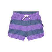 Daily Brat Daily Brat - Striped Towel shorts Teal - Pearls & Swines