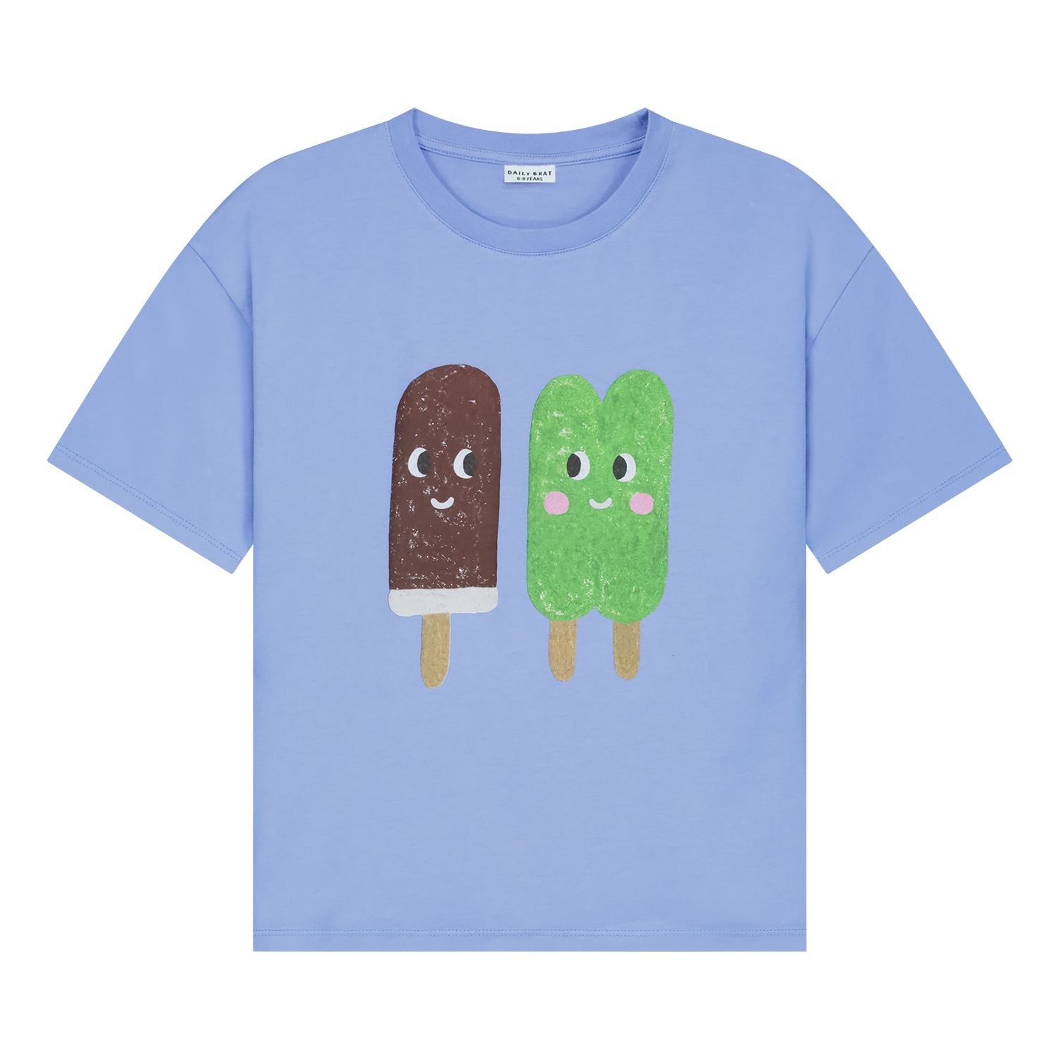 Daily Brat Daily Brat - Ice Cream Club t-shirt blue - Pearls & Swines