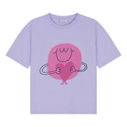 Daily Brat Daily Brat - Flossy Heart t-shirt Lavender - Pearls & Swines