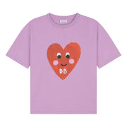 Daily Brat Daily Brat - Patty Heart t-shirt Lilavender - Pearls & Swines