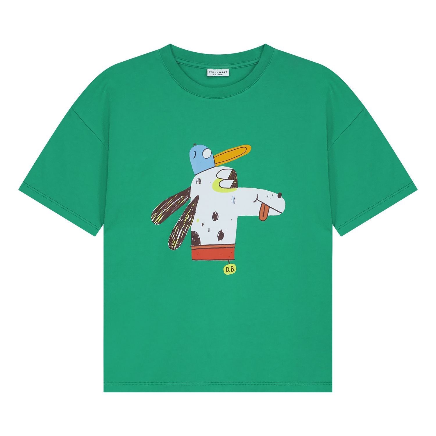 Daily Brat Daily Brat - Swanky t-shirt Summer Green - Pearls & Swines