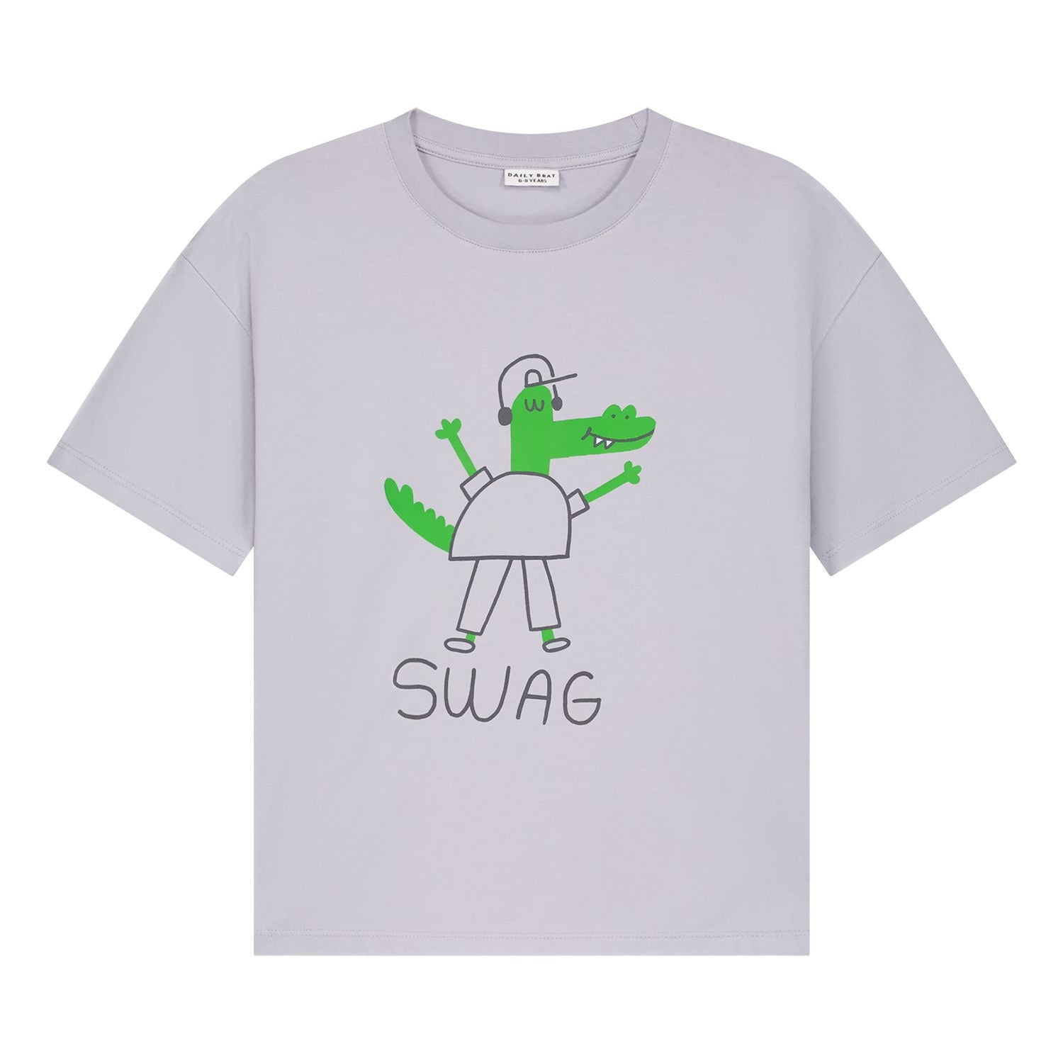 Daily Brat Daily Brat - Swag t-shirt Dapple Gray - Pearls & Swines