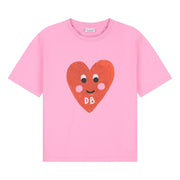 Daily Brat Daily Brat - Patty Heart t-shirt Pink Cosmos - Pearls & Swines