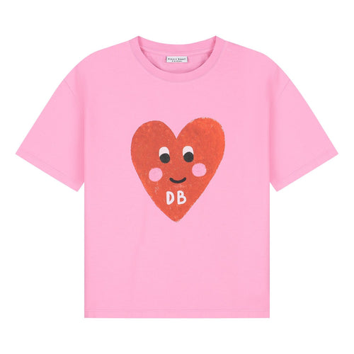 Daily Brat Daily Brat - Patty Heart t-shirt Pink Cosmos - Pearls & Swines
