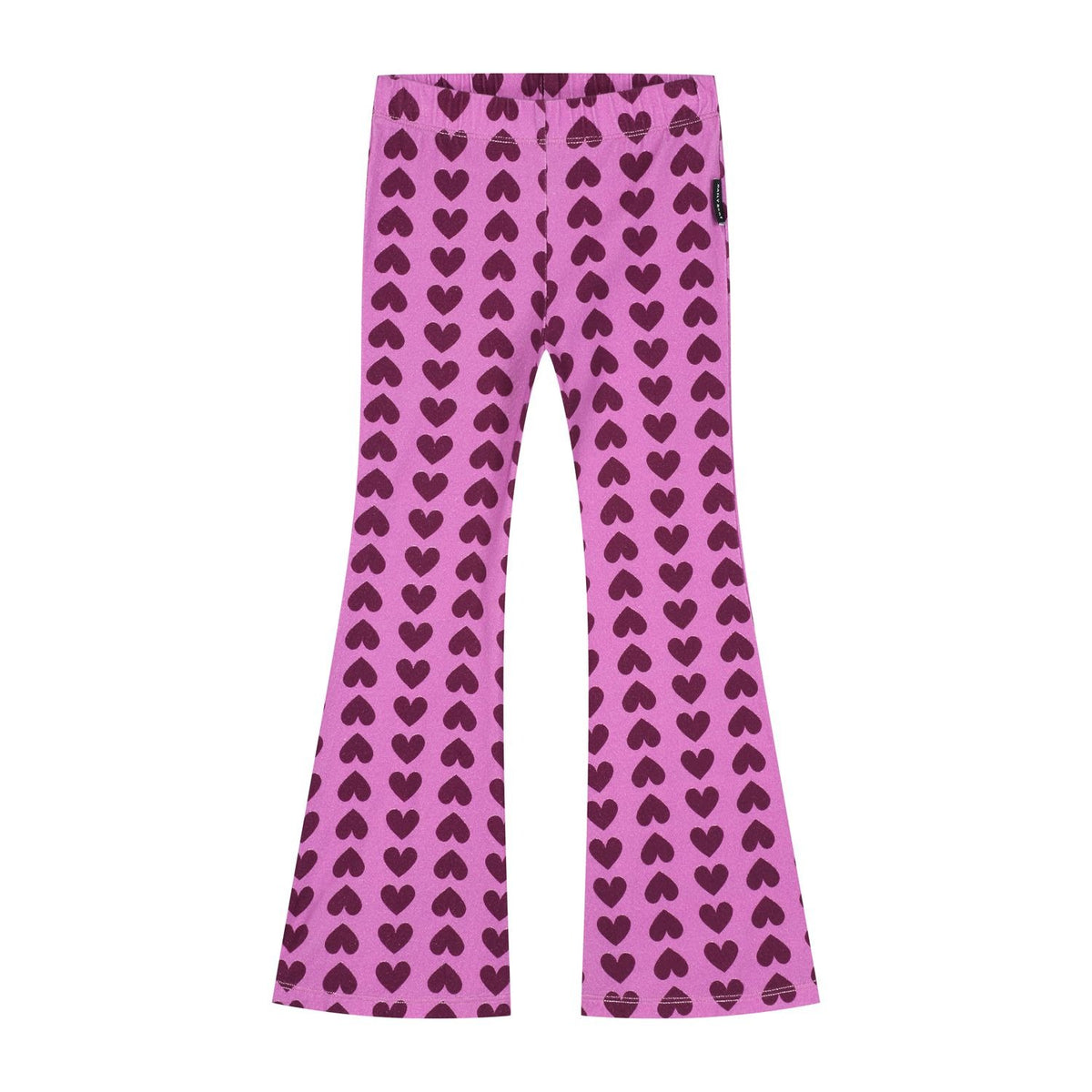 Daily Brat Daily Brat - Flared Pants - Purple Hearts - Pearls & Swines