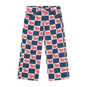 Daily Brat - Pants - Lucky Heart - Soft Blue