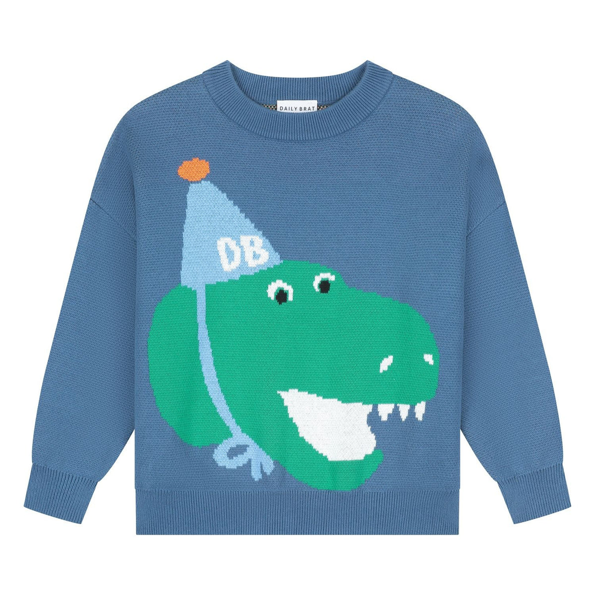 Daily Brat Daily Brat - Knitted Sweater - Daffy Dino - Pearls & Swines