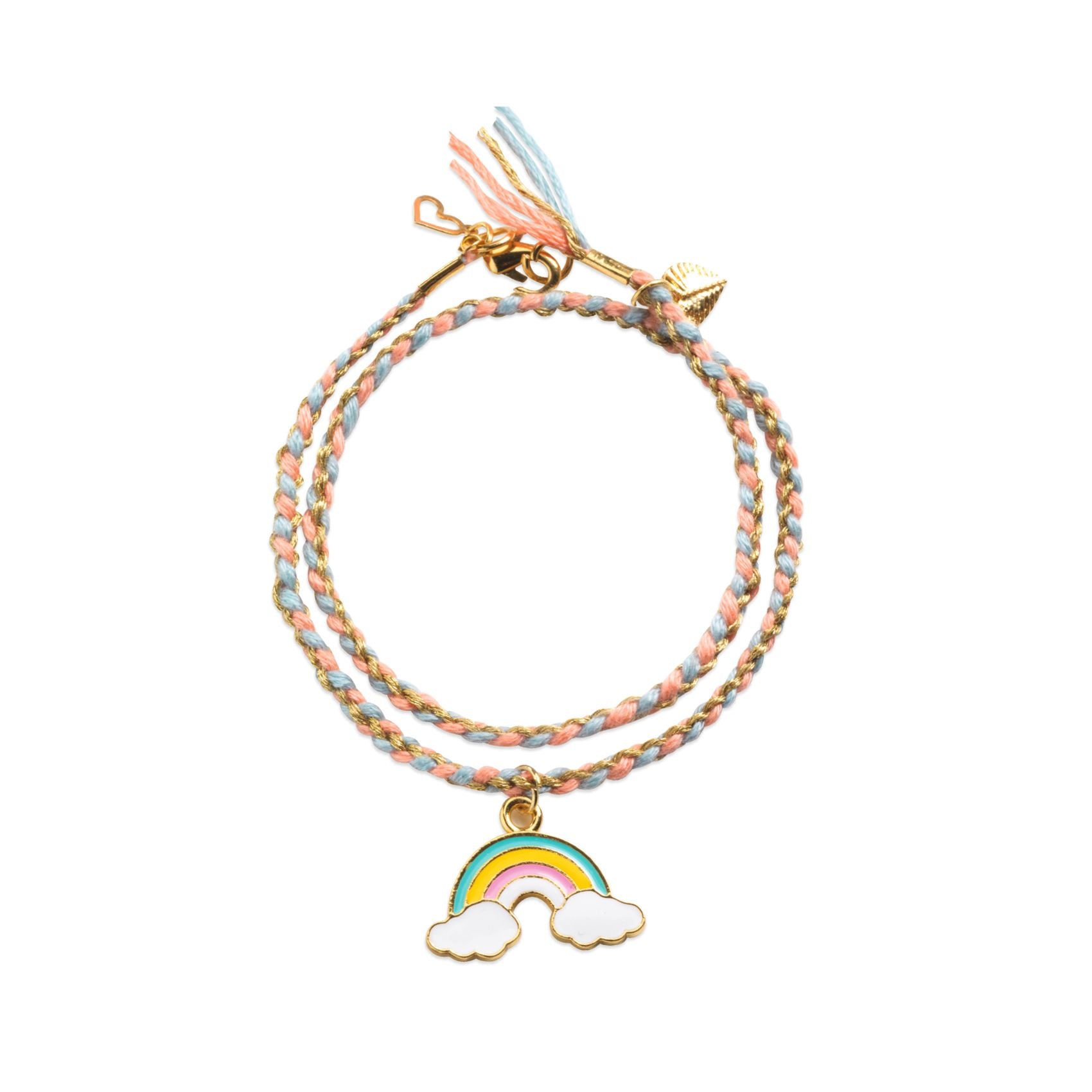 Djeco Djeco - Duo Jewels - Rainbow Kumihimo - Pearls & Swines