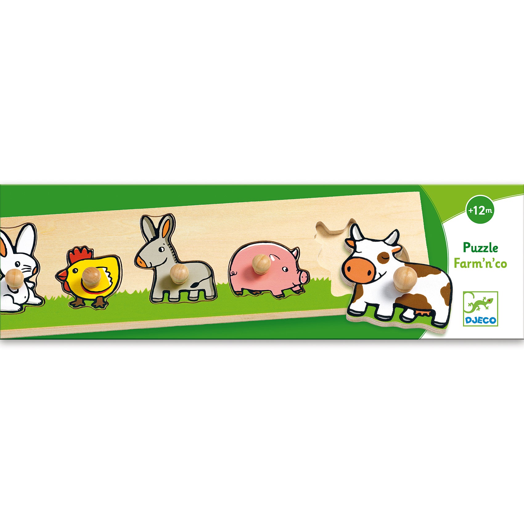 Djeco - Wooden Puzzle - Farm'n'co