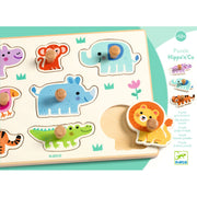 Djeco - Wooden Puzzle  - Hippo'n'co