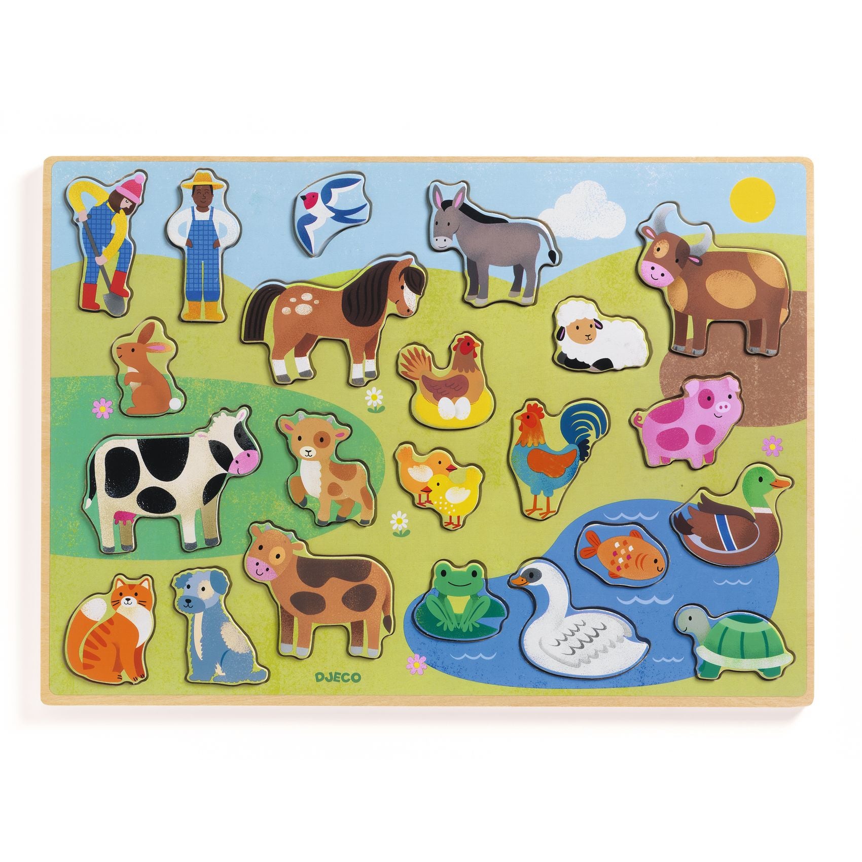 Djeco - Wooden Puzzle - Campo