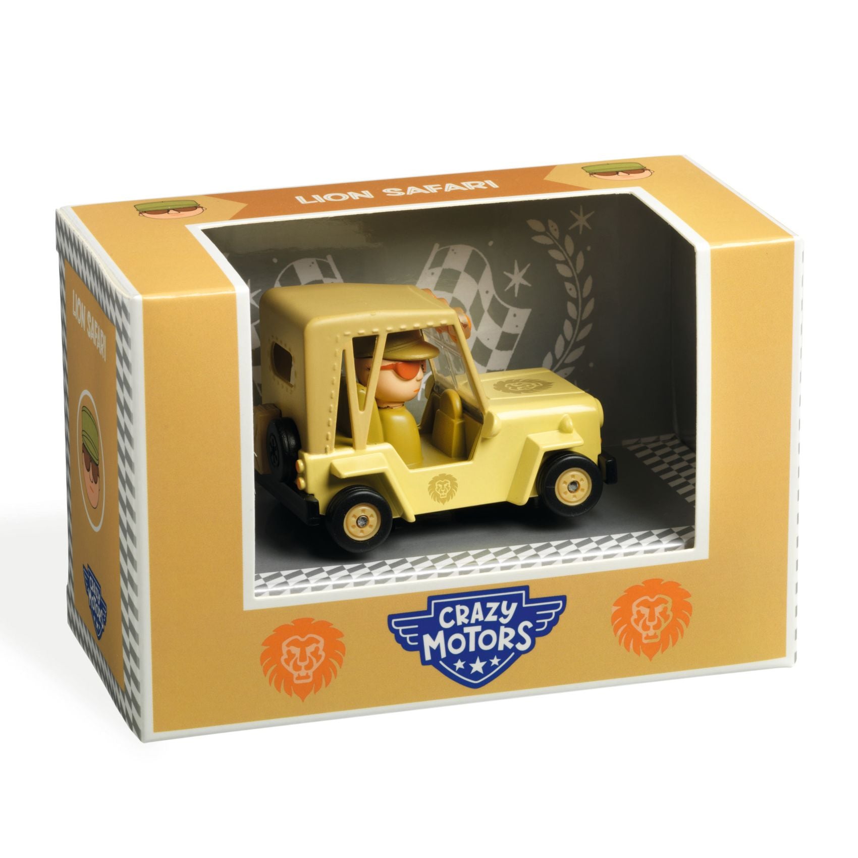 Djeco Djeco - Crazy Motors - Lion Safari - Pearls & Swines