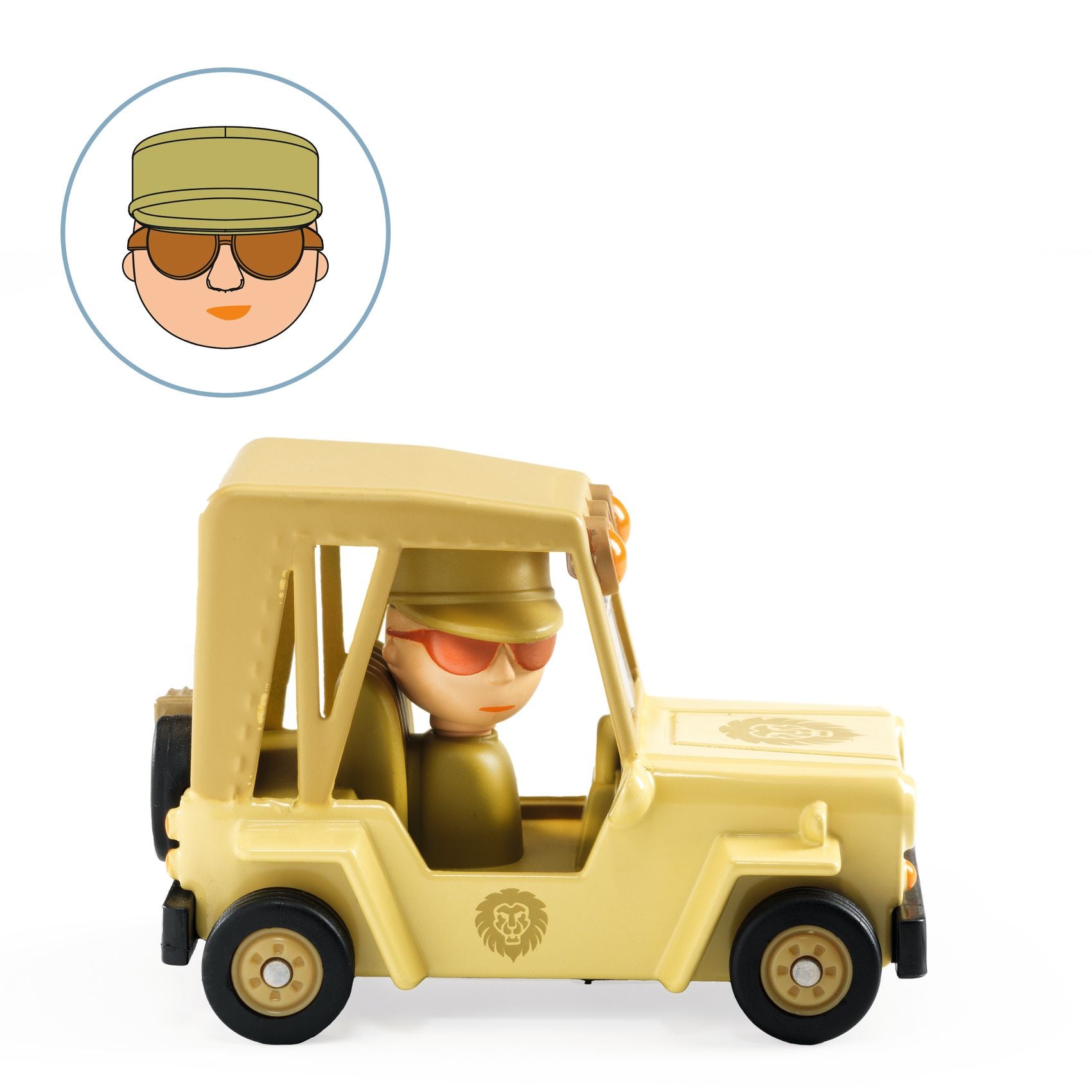 Djeco Djeco - Crazy Motors - Lion Safari - Pearls & Swines